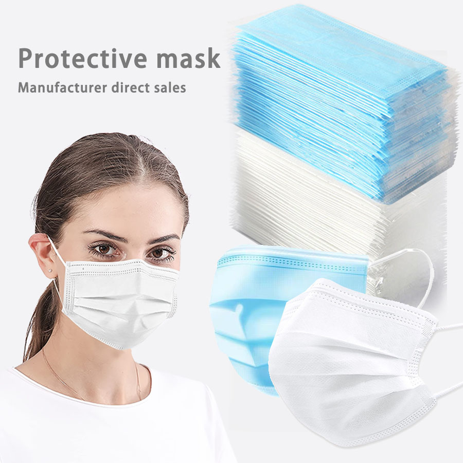 Disposable Surgical Mask - 50/100Pcs Disposable Mask for Face Blue