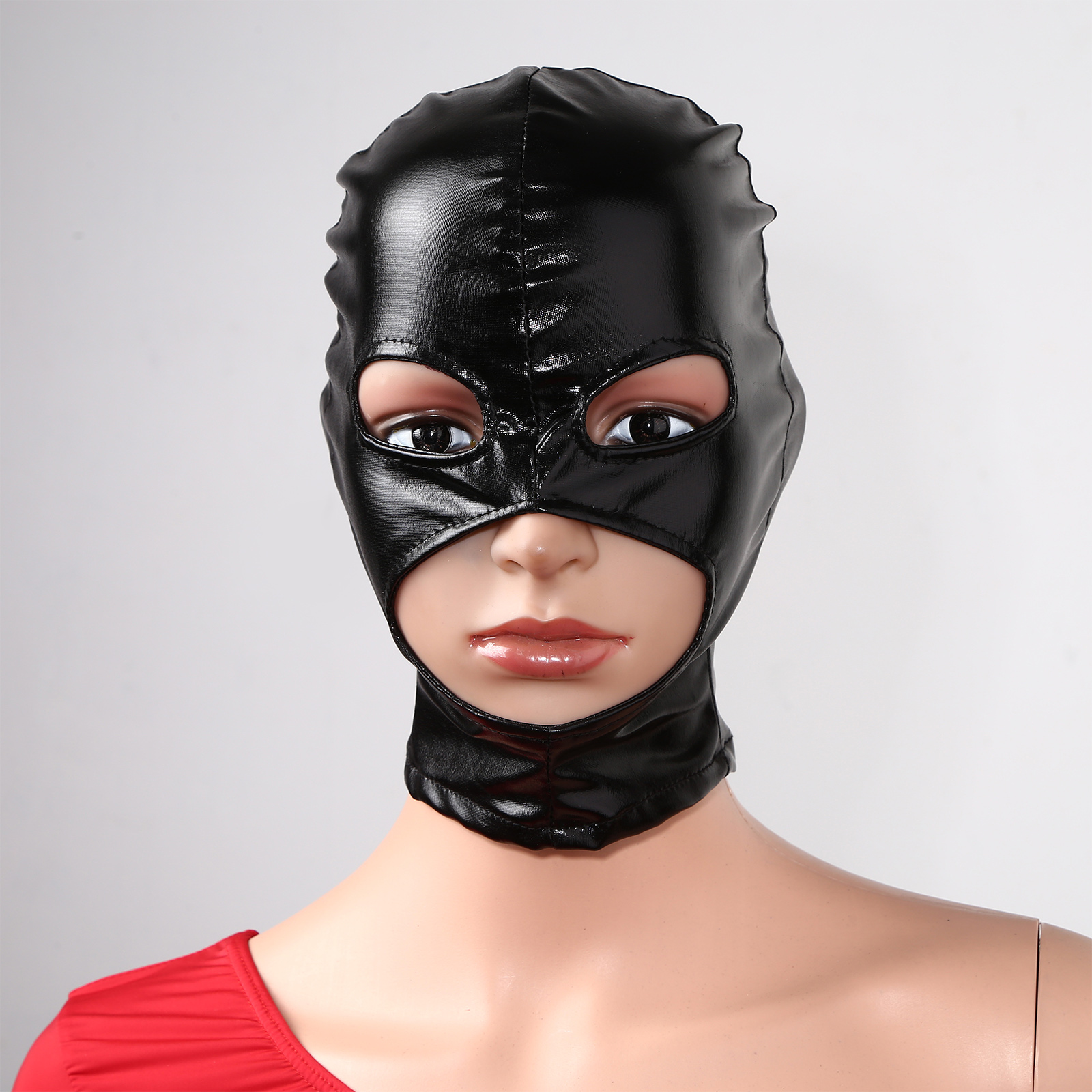 Adult Men Women Black Leather  - Black Face Mask Pack recensione e prezzo