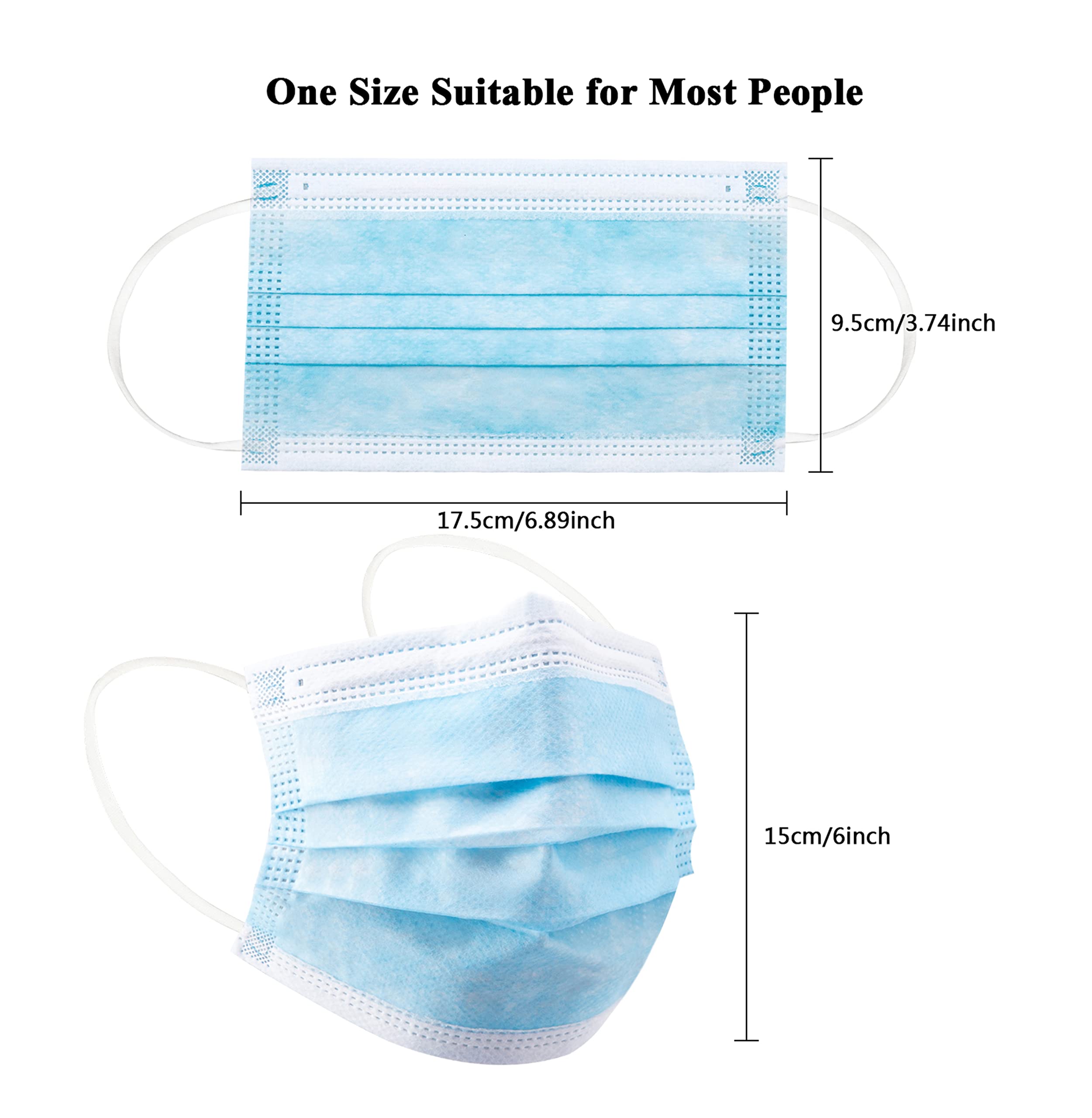 50/100Pcs Disposable Mask for  - Disposable Surgical Mask recensione e prezzo