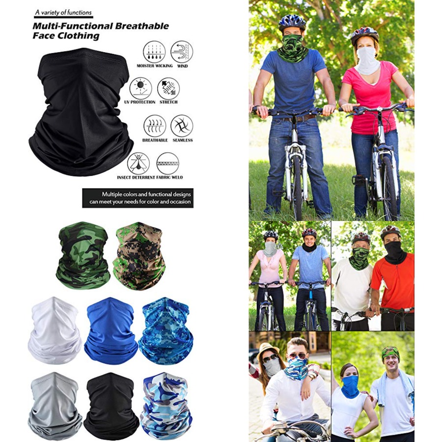 Summer Neck Gaiter Mask Windpr - Black Face Mask Pack recensione e prezzo