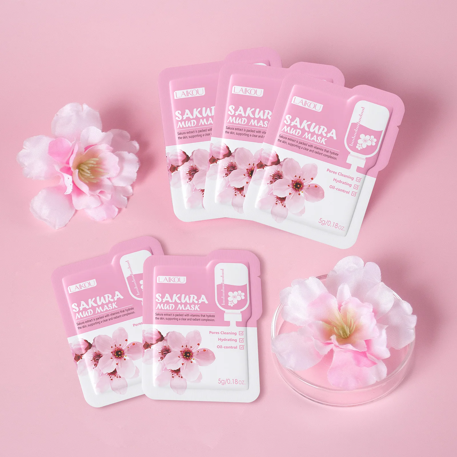 Laikou Sakura Clay Mask Trial  - Dust Mask Construction recensione e prezzo