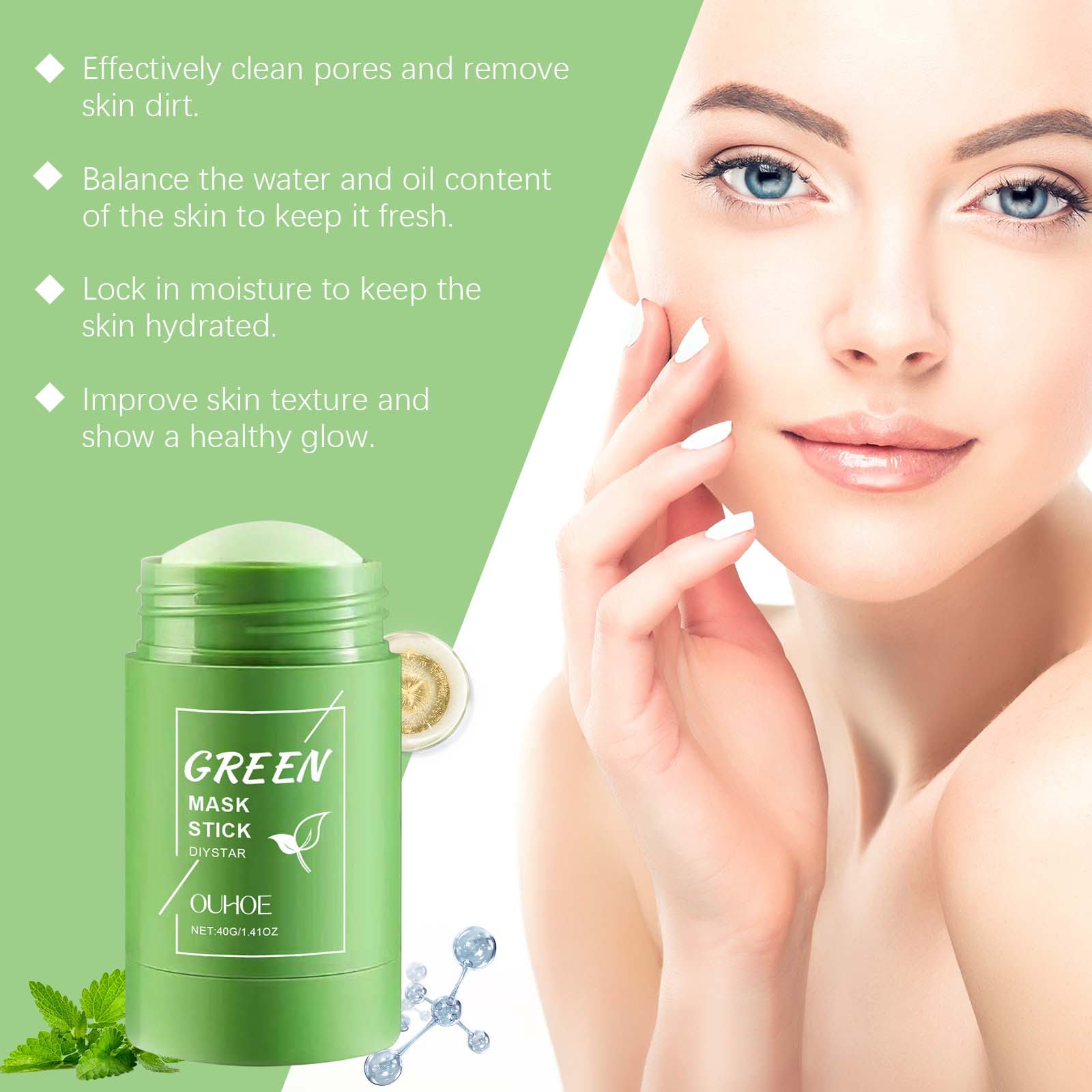 1~5PCS Green Tea Clay Stick Fo - Dust Mask Construction recensione e prezzo