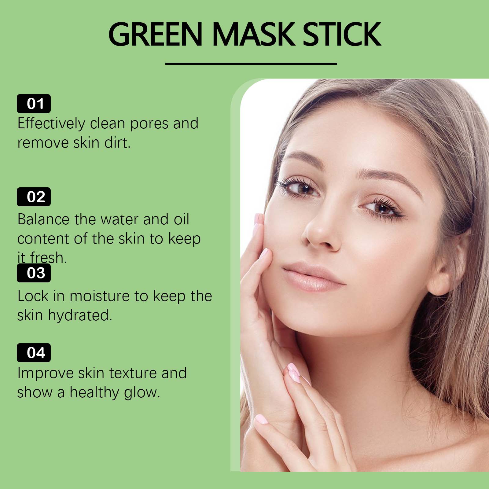 1~5PCS Green Tea Clay Stick Fo - Dust Mask Construction recensione e prezzo