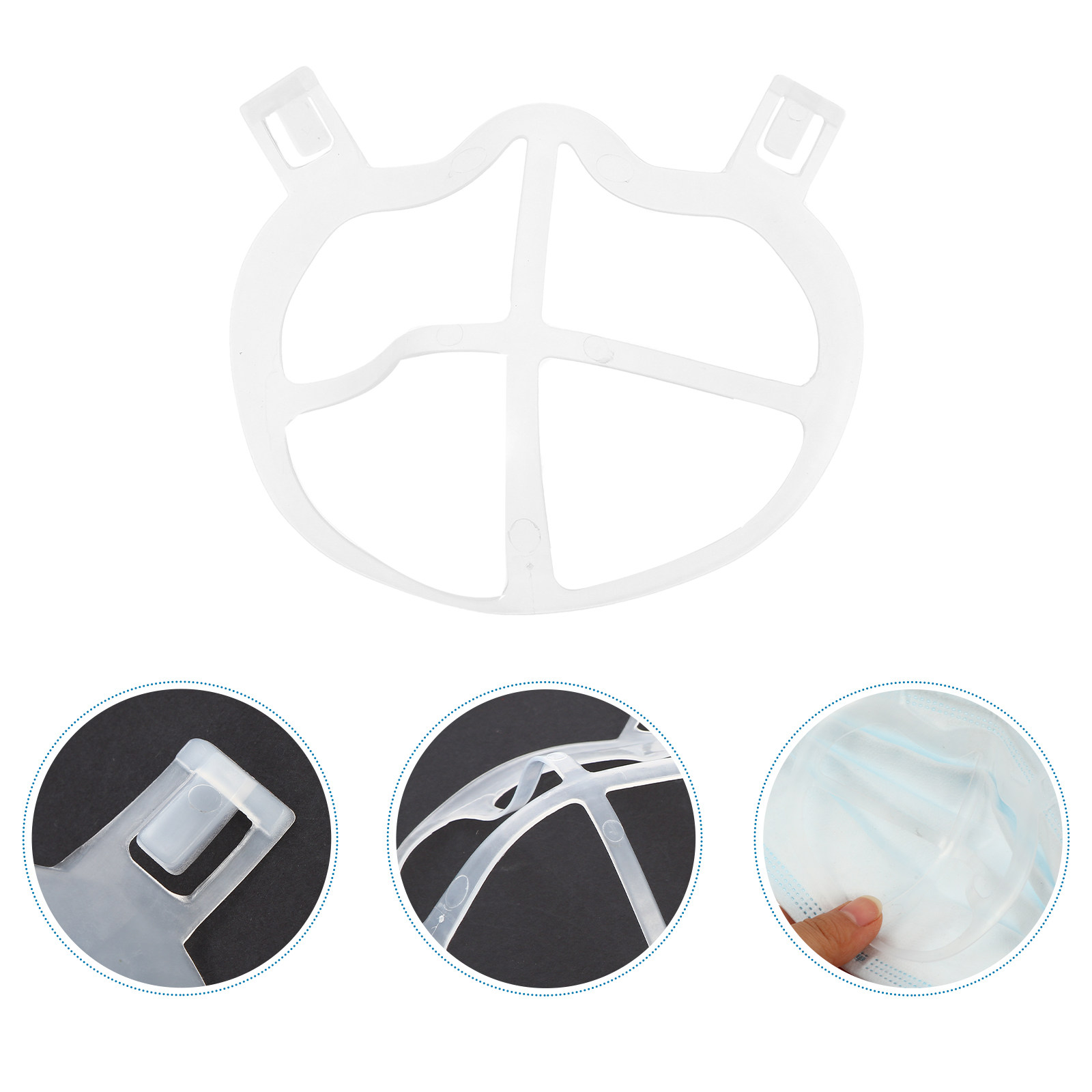 10Pcs Ultra-Thin Soft Silicone - Silicone Mask Bracket recensione e prezzo