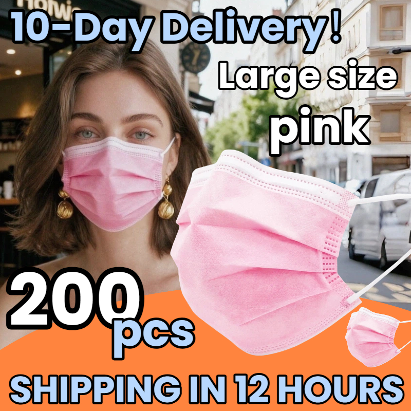 200Pcs Value Pack! Pink Dispos - Disposable Surgical Mask recensione e prezzo