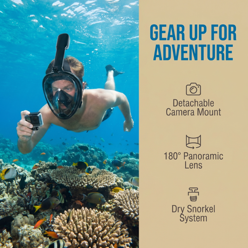 Safe Waterproof Snorkeling Div - Anti Pollution Mask recensione e prezzo