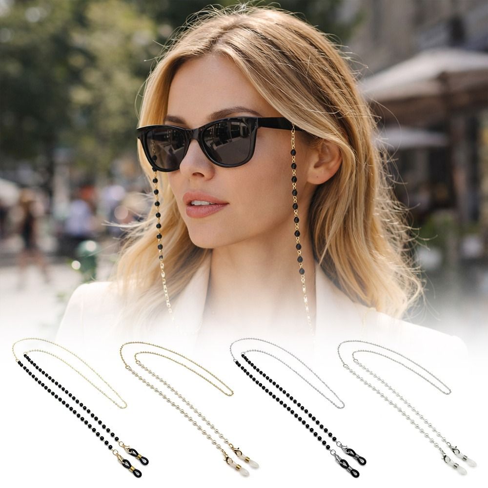 Fashion Flower Beads Eyeglass  - Mask Chain Holder recensione e prezzo