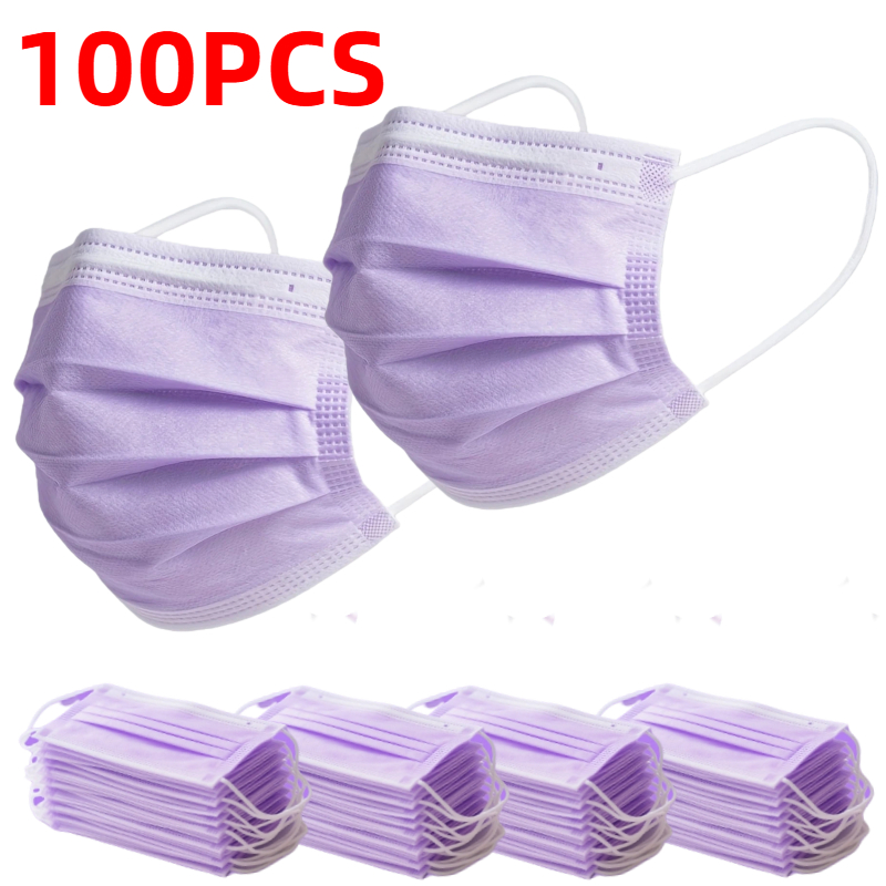 100Pcs Thick Purple Disposable - Disposable Surgical Mask recensione e prezzo