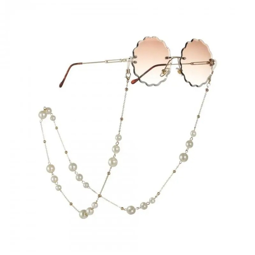 Trendy Pearl Beaded Sunglass C - Mask Lanyard Adjustable recensione e prezzo