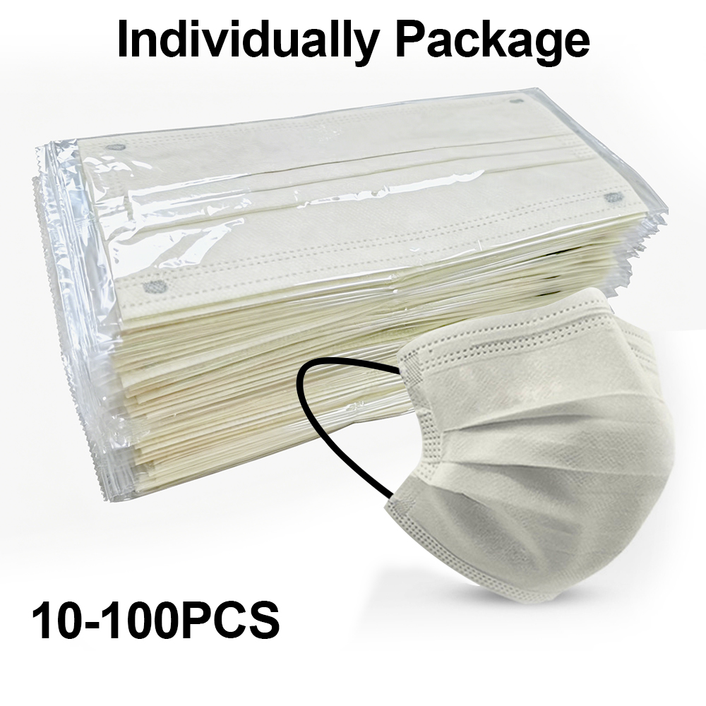 10-100pcs Disposable Adults in - Disposable Mask Blue recensione e prezzo