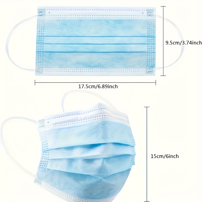 200Pcs Thickened Blue Disposab - Disposable Mask Blue recensione e prezzo