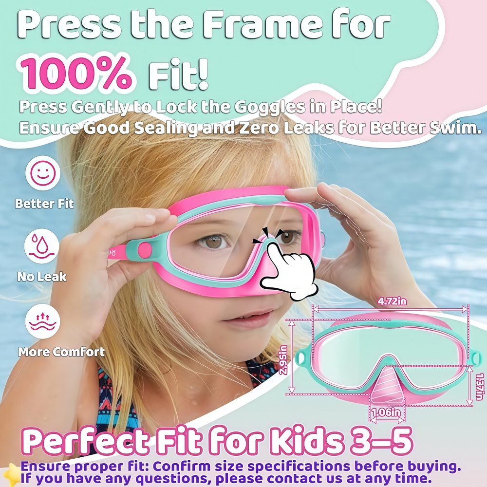 Kids Swim Goggles with Nose Co - Anti Pollution Mask recensione e prezzo