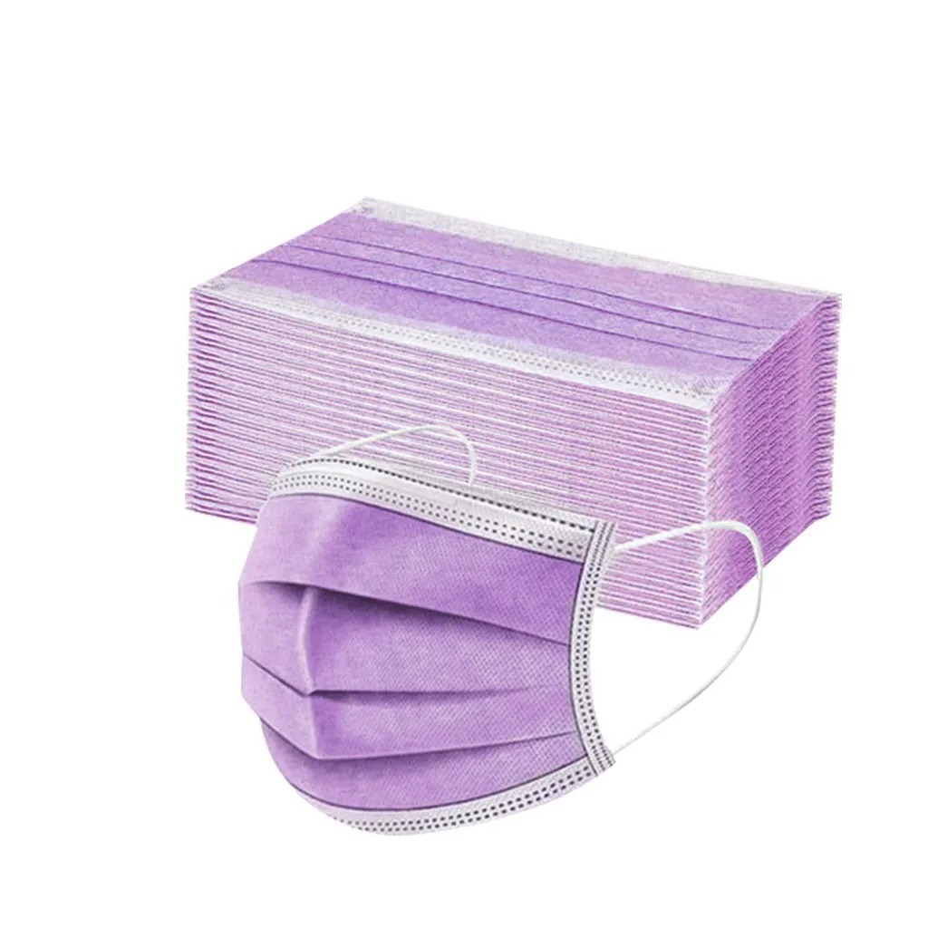 50PCS Women Man Solid Mask Dis - Disposable Surgical Mask recensione e prezzo