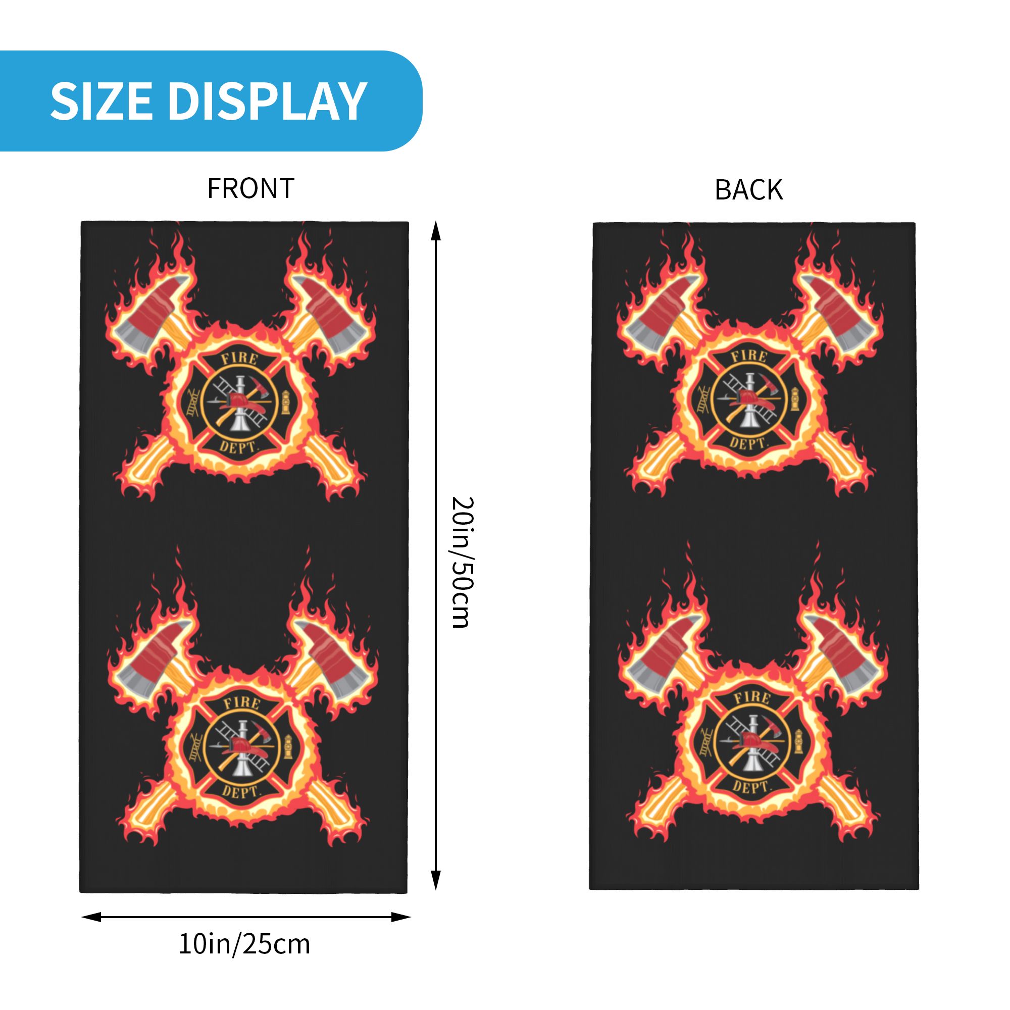 Custom Firefighter Cross Banda - Neck Gaiter Face Cover recensione e prezzo