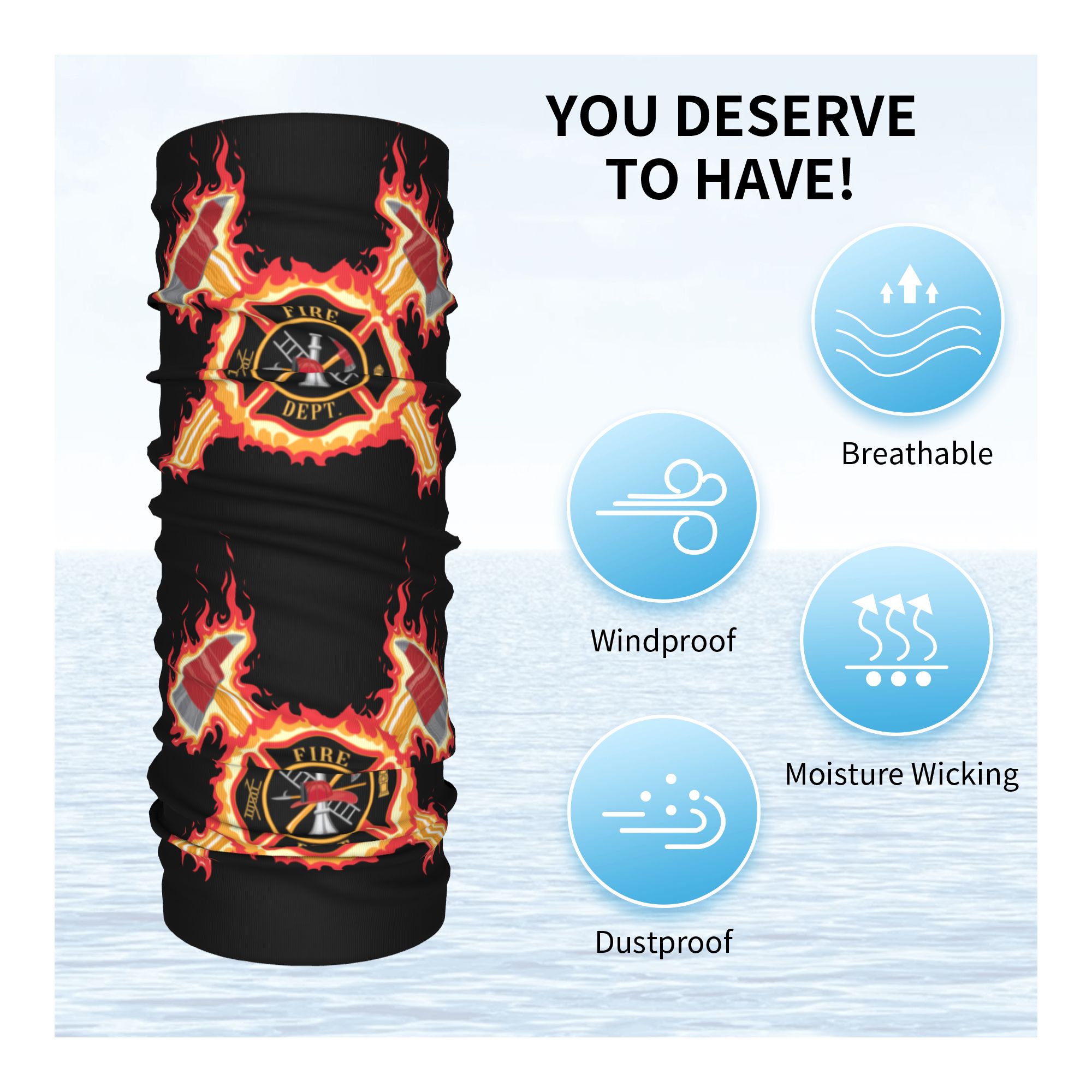 Custom Firefighter Cross Banda - Neck Gaiter Face Cover recensione e prezzo