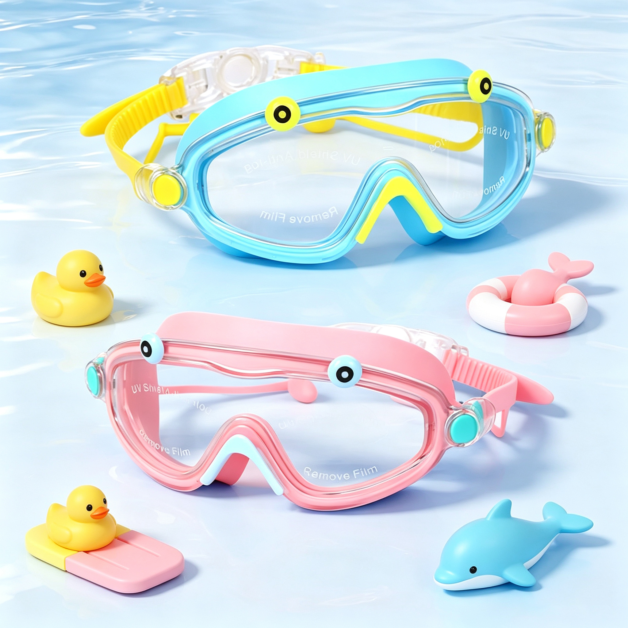 Kids Swim Goggles Boys Girls A - Silicone Mask Bracket recensione e prezzo