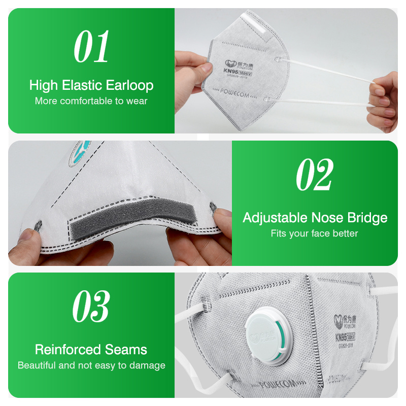 POWECOM KN95 Masks Activated C - Disposable Surgical Mask recensione e prezzo
