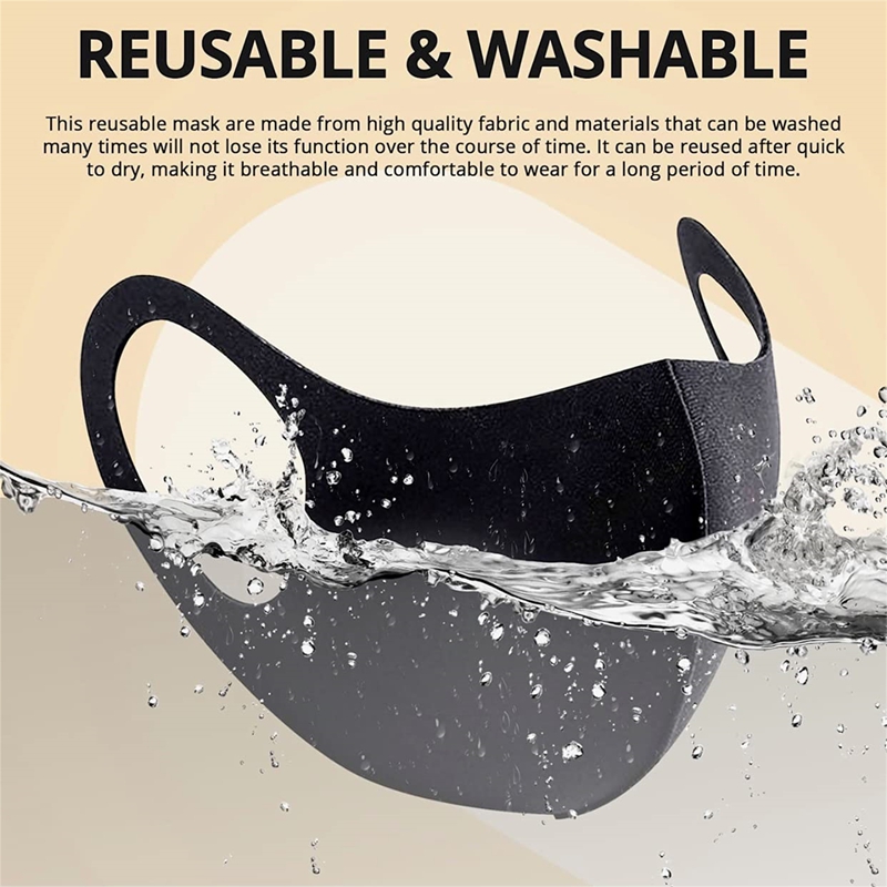 5/10PCS Fashion Solid Earloop  - Cloth Face Mask Washable recensione e prezzo