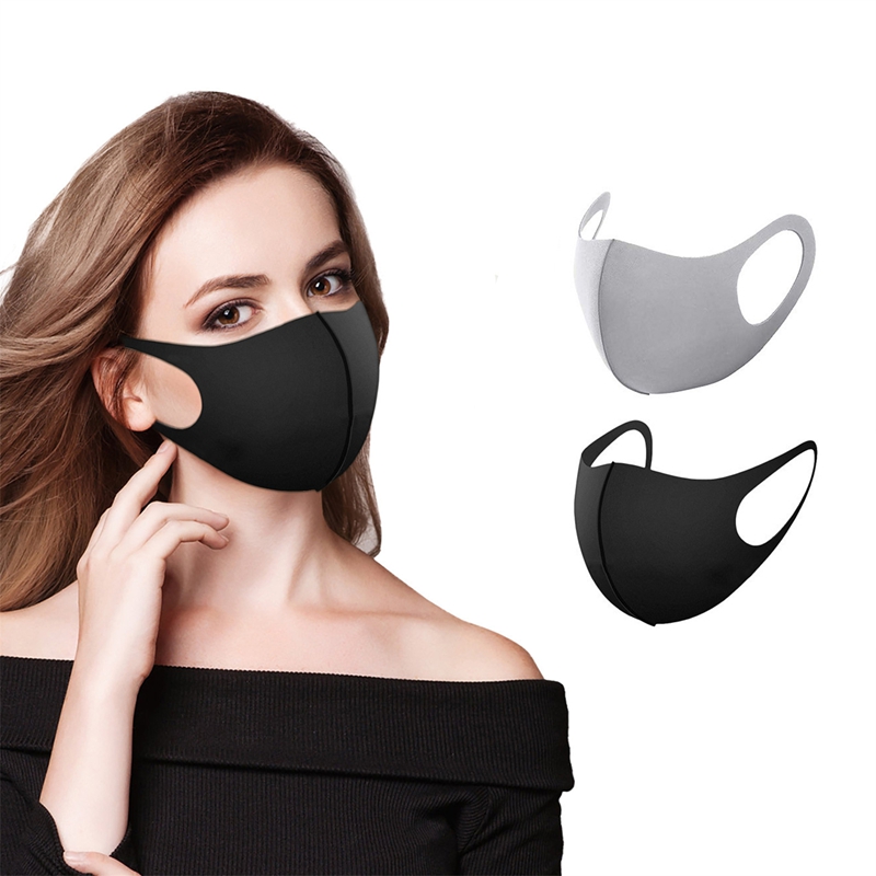 5/10PCS Fashion Solid Earloop  - Cloth Face Mask Washable recensione e prezzo