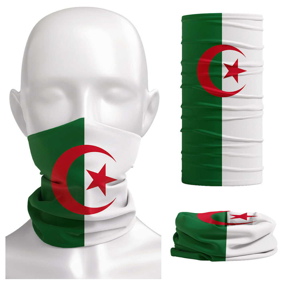 Algeria Flag Printed Bandana H - Neck Gaiter Face Cover recensione e prezzo