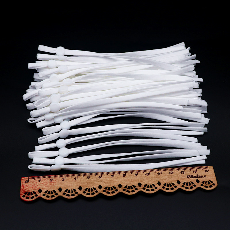 100Pcs15CM/5mm Black and White - Mask Lanyard Adjustable recensione e prezzo