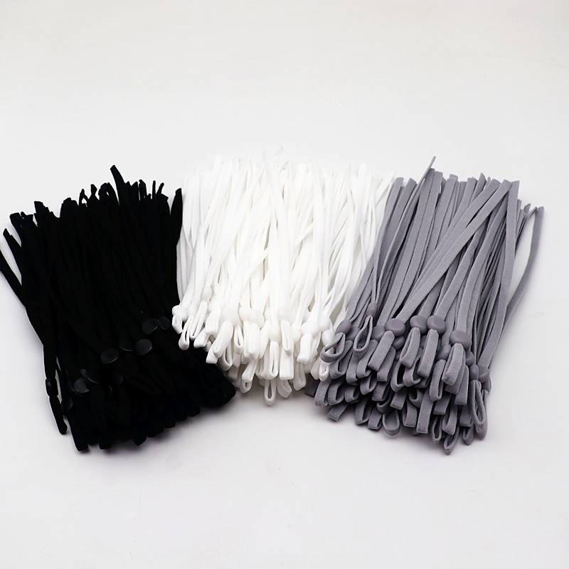 100Pcs15CM/5mm Black and White - Mask Lanyard Adjustable recensione e prezzo