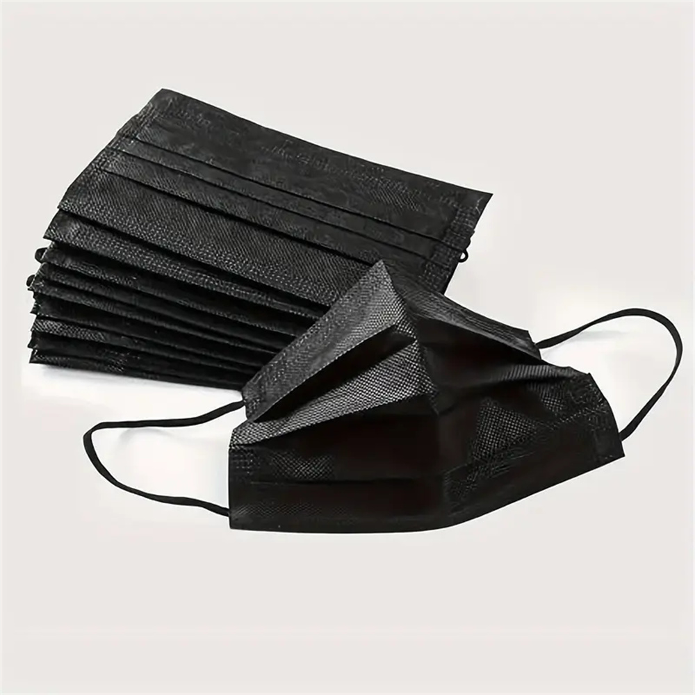 50-200pcs Black Disposable Fac - Black Face Mask Pack recensione e prezzo