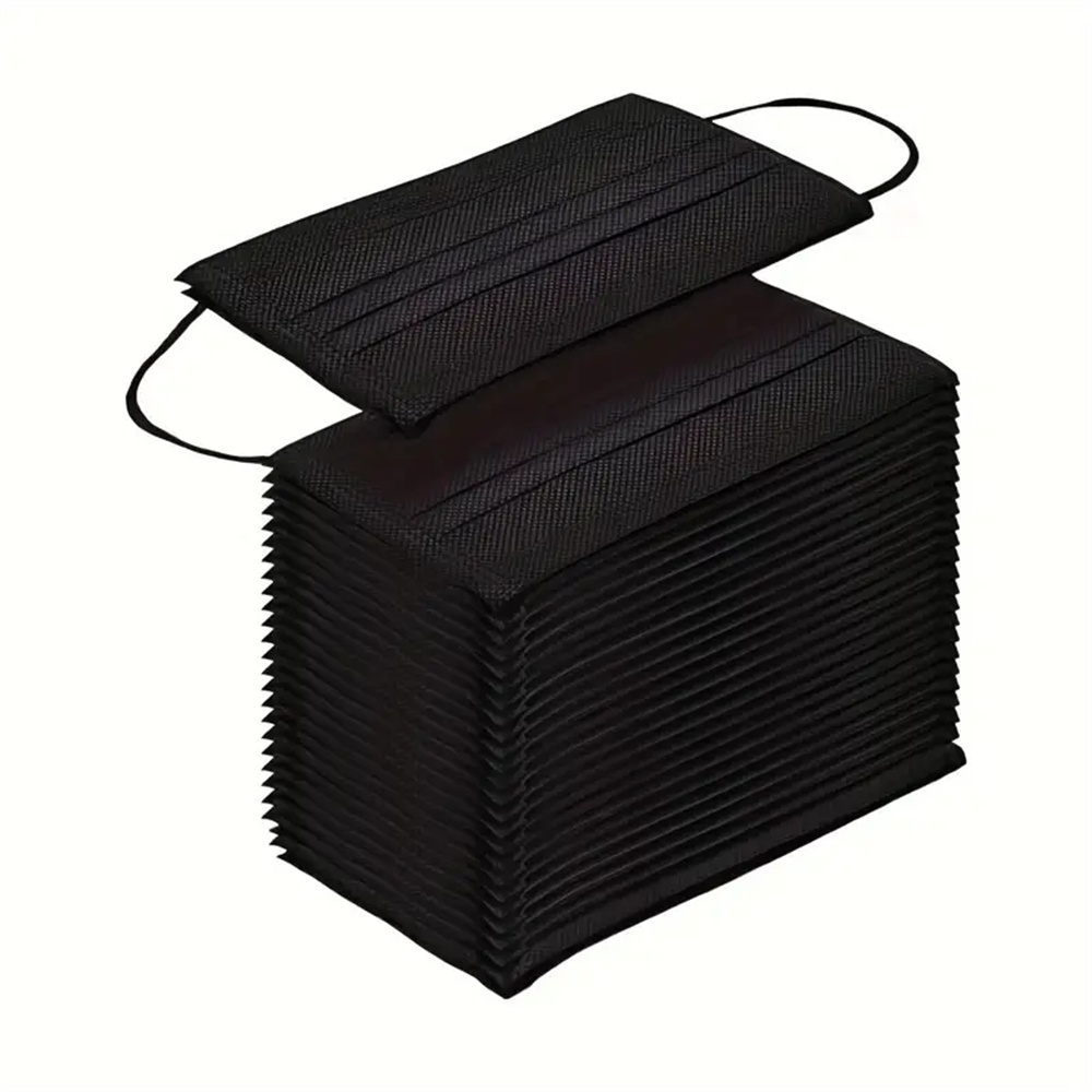 50-200pcs Black Disposable Fac - Black Face Mask Pack recensione e prezzo