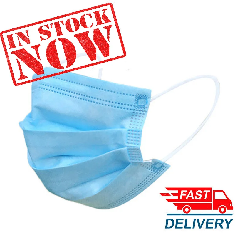 3-Layer Disposable Face Mask-A - Disposable Mask Blue recensione e prezzo