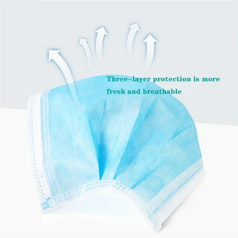 3-Layer Disposable Face Mask-A - Disposable Mask Blue recensione e prezzo