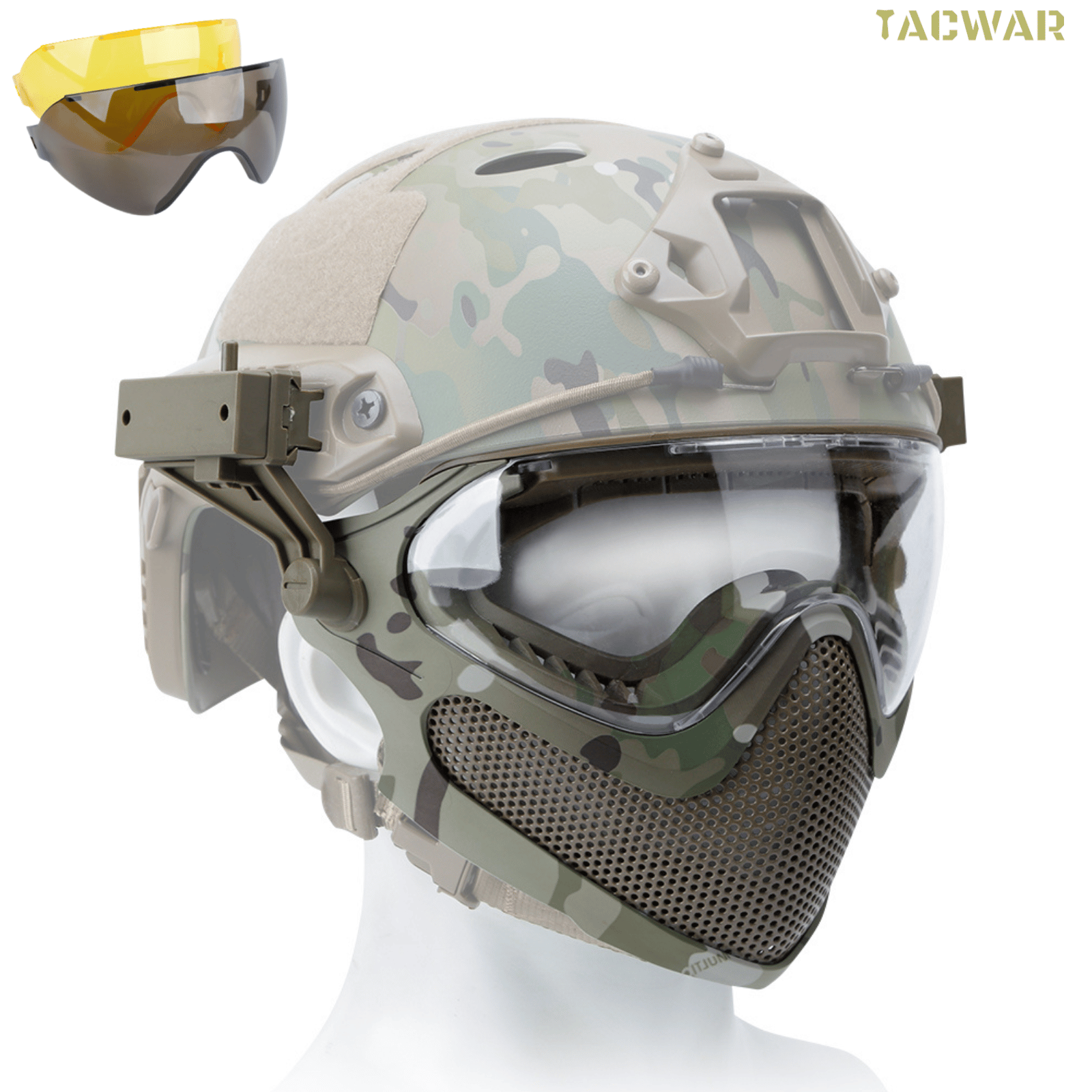 Airsoft Steel Mesh Mask Full F - Anti Pollution Mask recensione e prezzo