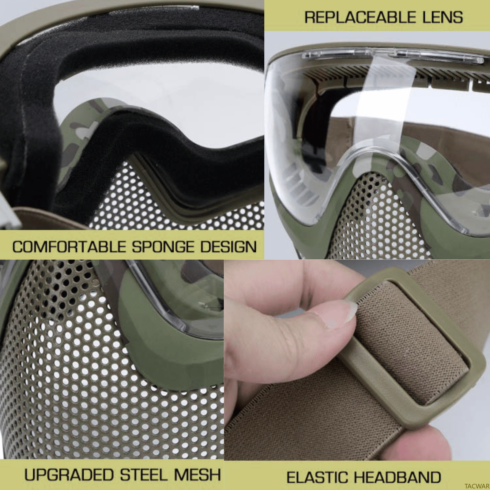 Airsoft Steel Mesh Mask Full F - Anti Pollution Mask recensione e prezzo
