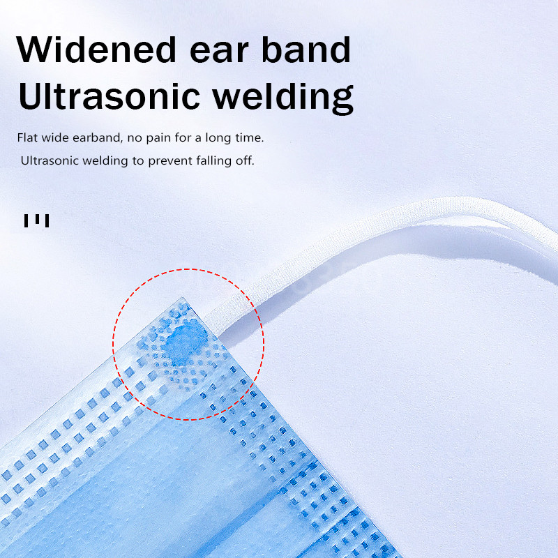 10-500pcs Disposable Adults in - Disposable Mask Blue recensione e prezzo